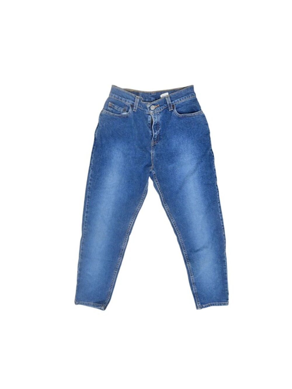 Levi's 550 Jeans Tapered Leg Relaxed Fit Size 4 Pet Dark Blue Denim Vintage - Picture 3 of 8
